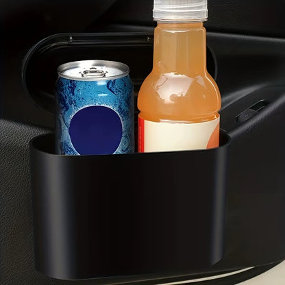 Car Trash Bin Hanging Vehicle Garbage Dust Case Storage Box Plastic Pressing Square Trash Can Type Auto Car Supplies