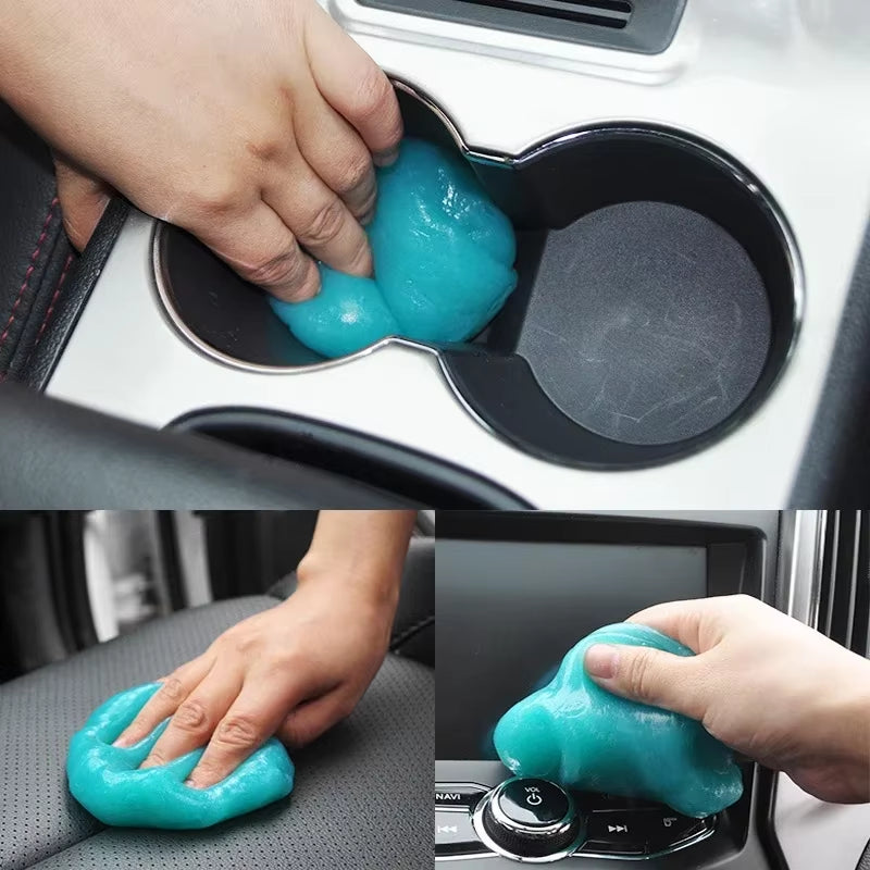 Car Interior Gel Slime Cleaning Magic Dust Remover Glue Car Vent Computer Keyboard Dirt Cleaner Auto Cleaning Gel Accessories