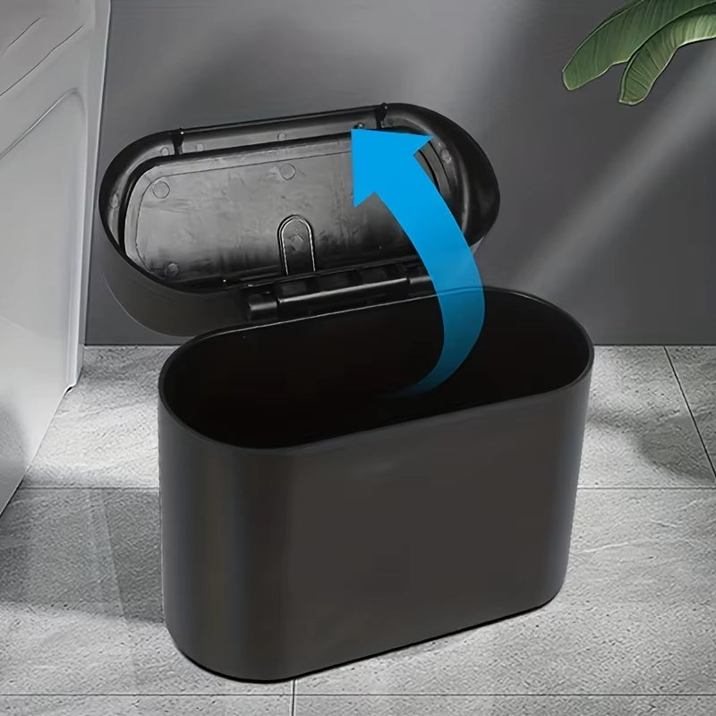 Car Trash Bin Hanging Vehicle Garbage Dust Case Storage Box Plastic Pressing Square Trash Can Type Auto Car Supplies