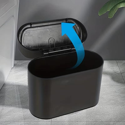 Car Trash Bin Hanging Vehicle Garbage Dust Case Storage Box Plastic Pressing Square Trash Can Type Auto Car Supplies