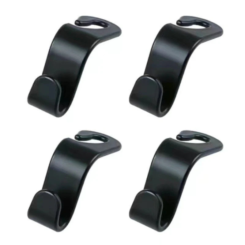 2/4Pcs Car Headrest Hooks Hanger for Bags Seat Back Organizer Holder Clips Auto Fastener Hooks Car Storage Interior Accessories