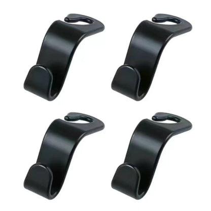 2/4Pcs Car Headrest Hooks Hanger for Bags Seat Back Organizer Holder Clips Auto Fastener Hooks Car Storage Interior Accessories