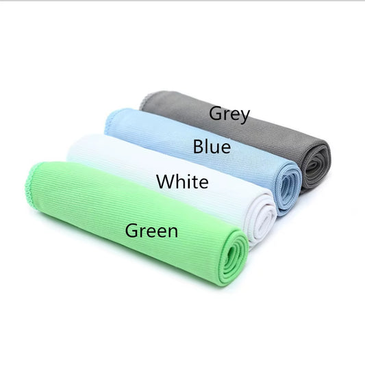1Pc Microfiber Glass Mirror Cleaning Cloth Kitchen Towel Wipe Wine Napkin Metal Polishing Car Window Clean