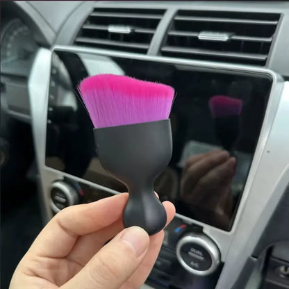 Car Vent Purple Cleaning Soft Brush Interior Detail Brush Crevice Cleaning Maintenance Dust Remover Car Beauty Tools