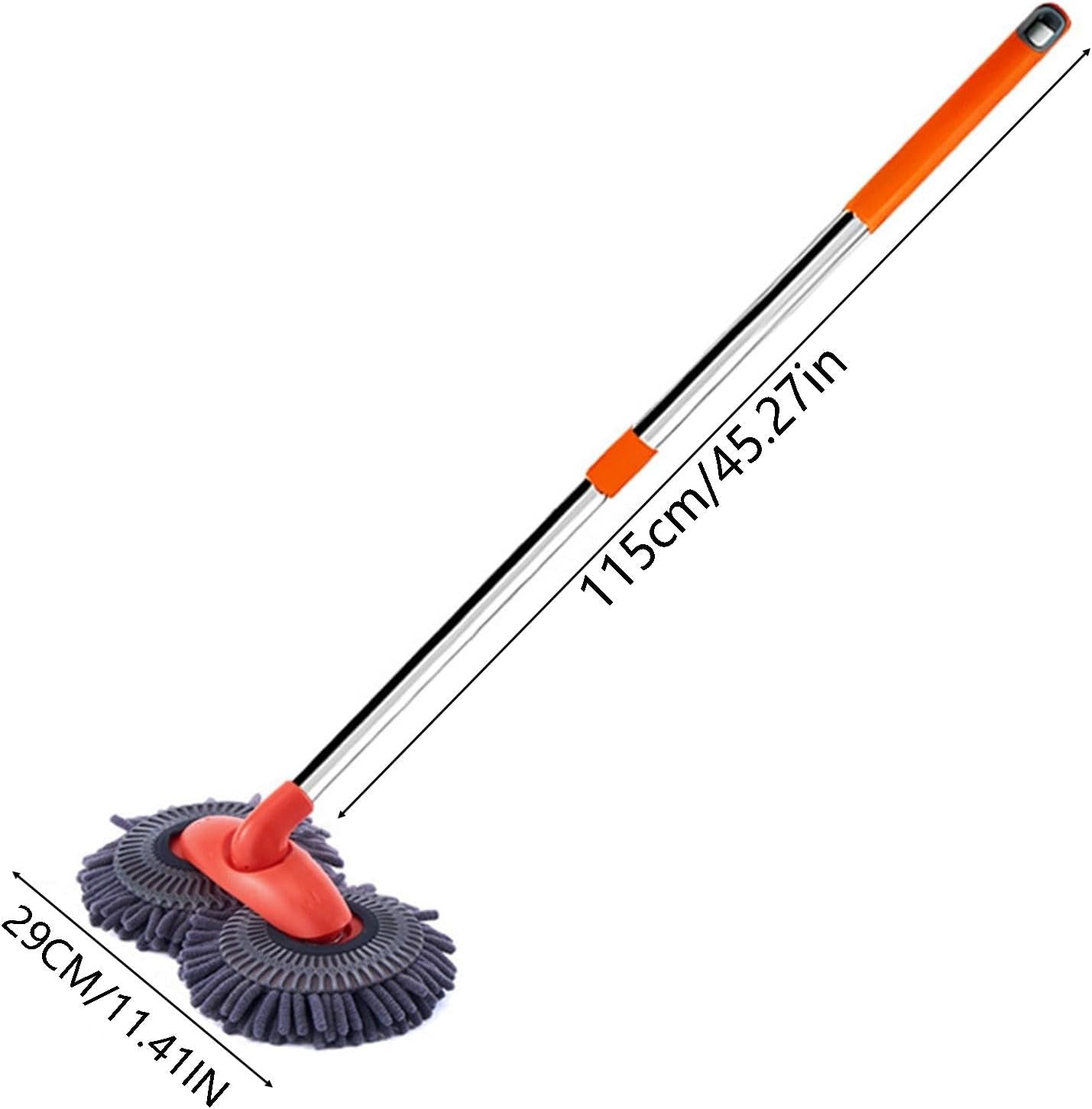 Car Wash Brush with Long Handle - Rotatable Long Handle Car Cleaning Kit Brush Duster Scratch Free Cleaning Tool, Car Cleaning Kit Windshield Window Microfiber Car Duster Dry Towels for Cars (A)